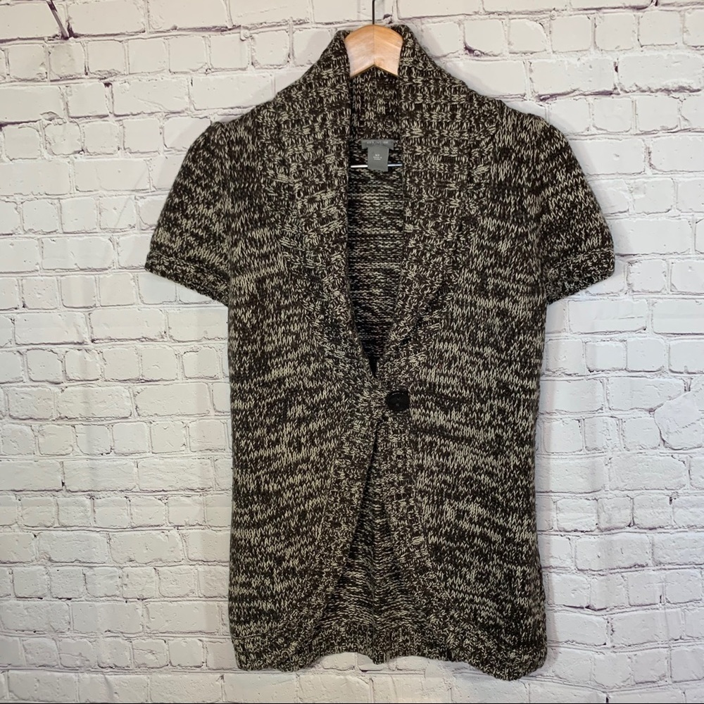 Ann Taylor Short Sleeve Cardigan Petite Medium